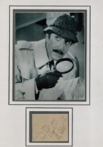 Peter Sellers 16x12 inch overall mounted signature piece includes signed album page and Pink panther