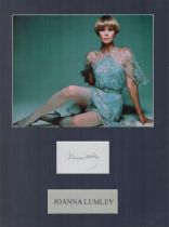 Joanna Lumley 16x12 inch mounted signature piece includes signed white card and stunning colour