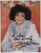 Shirley Bassey signed 8x6 inch colour photo. Dedicated. Good condition. All autographs come with a