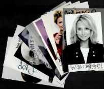TV/Entertainment collection 10 assorted signed photos includes great names such as Felicity