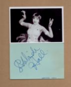 Adelaide Hall signed album page with unsigned 6x4inch black and white photo. Good condition. All