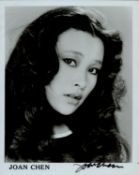 Joan Chen signed 10x8 inch black and white photo. Good condition. All autographs come with a