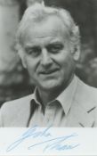 John Thaw signed 6x4 inch black and white photo with accompanying TLS dated 27th June 1989. Good