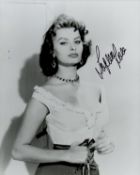 Sophie Loren signed 10x8 inch black and white vintage photo. Good condition. All autographs come