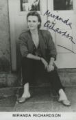 Miranda Richardson signed 6x4 inch black and white promo photo. Good condition. All autographs