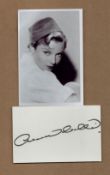 Annabella signed white card with unsigned 6x4inch black and white photo. Good condition. All