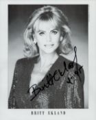 Britt Ekland signed 10x8 inch black and white promo photo. Good condition. All autographs come