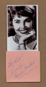 Diana Decker signed album page with unsigned 6x4inch black and white photo. Good condition. All