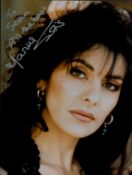 Marina Sirtis signed 10x8 inch colour photo dedicated. Good condition. All autographs come with a