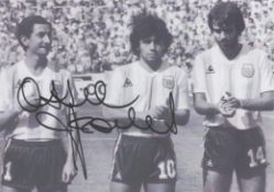 Osvaldo Ardiles signed black and white photo. Measures 7"x5" appx. Good condition. All autographs