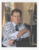 Martin Sheen signed colour photo. Dedicated. Measures 8"x10" appx. Good condition. All autographs