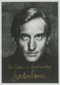 Charles Dance signed 6x4 inch black and white promo photo dedicated. Good condition. All