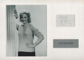 Liz Fraser 16x12 inch mounted signature piece includes signed white card and stunning black and