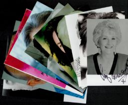 TV/Entertainment collection 10 assorted signed photos includes great names such as June Whitfield,