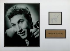 Frankie Howerd 16x12 inch mounted signature piece includes signed album page and stunning vintage