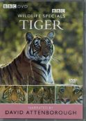 David Attenborough signed DVD BBC Wildlife Specials Tiger. Good condition. All autographs come