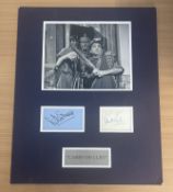 Jim Dale and Kenneth Connor signed 20x16 inch "Carry On Cleo" mounted signature piece includes two