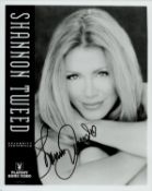 Shannon Tweed signed 10x8 inch black and white promo photo. Good condition. All autographs come with