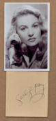 Sally Gray signature piece with unsigned 6x4inch black and white photo. Good condition. All