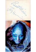 TV Film collection of 2 signed photos. Joy Harris signed 3x2 and Virginia Hey signed 10x8. Good