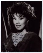 Author Grace Robbins (Harold Robbins ex-wife) signed 10 x 8 inch black and white photo. Dedicated.