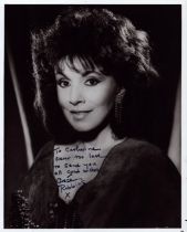 Author Grace Robbins (Harold Robbins ex-wife) signed 10 x 8 inch black and white photo. Dedicated.