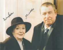 John Nettles and Thelma Barlow Signed 10x8 inch Colour Midsomer Murders Photo. Good condition. All