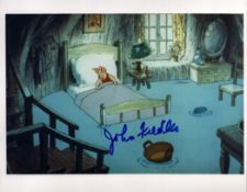 John Fiedler signed 10x8 inch Piglet in Winnie the Pooh animated colour photo. Good condition. All