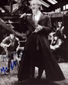 Multi signed Ron Moody, Mark Lester black and white photo 8x10 Inch. 'Oliver'. Good condition. All