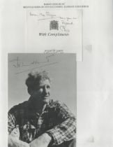 Baron John Hunt signed 7x5 inch black and white photo and House of Lords Compliments slip. Good