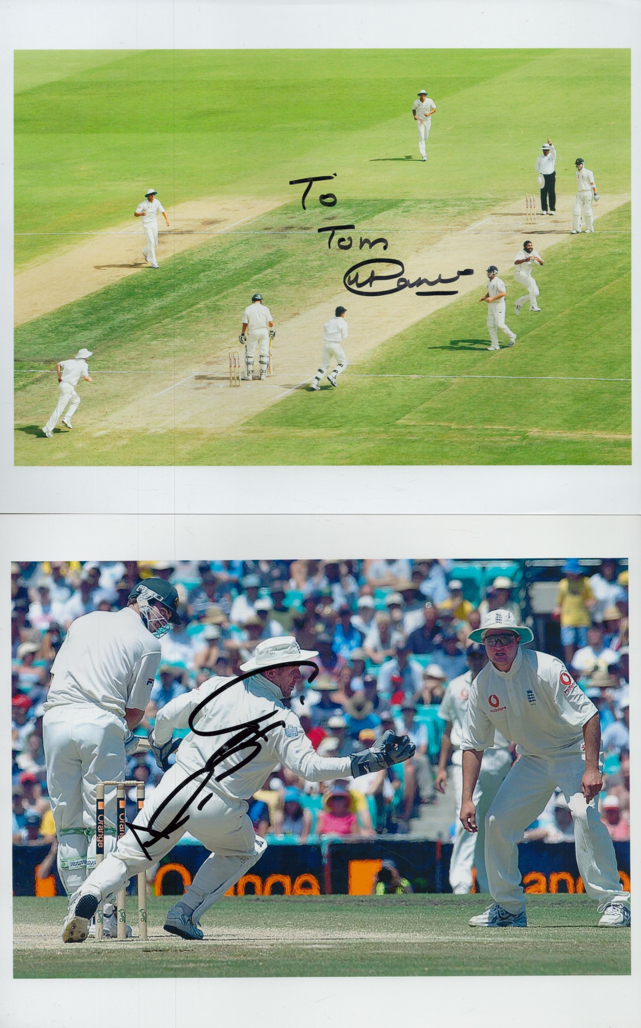 Sport collection of 5 signed photos. Signatures such as Alan Mullery, Alec Stewart, Teddy