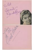 British Actress Brenda Bruce Signed Vintage Autograph Album Page in Purple Ink. Dedicated to Al.