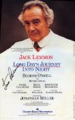 Jack Lemmon signed flyer, Long Day's Journey Into Night. Theatre Royal Haymarket. Evenings at 7.30