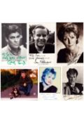 TV Film collection of 6 signed photos. Signatures such as Ian Carmichael, Gary Bond, Owen Teale,