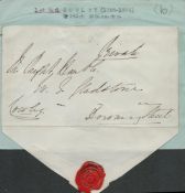 Undated Free front with envelope and seal from Earl Cowley (Henry Wellesley) (!804 1884),