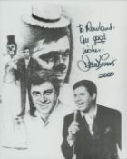 American Comedian Jerry Lewis Signed 10 x 8 inch black and white montage image. Signed in black