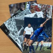 Sport collection 6 signed assorted photo`s includes some great names such as Kerry Dixon, Paul