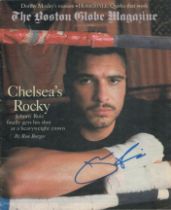 Johnny Ruiz signed The Boston Globe Magazine. Is an American former professional boxer who