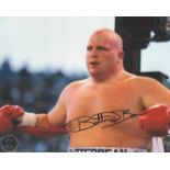 Boxing Butterbean Eric Esch signed 10x8 inch colour photo. Good Condition. All autographs come