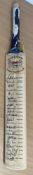 Gloucestershire County Cricket Club multi signed cricket bat signed by 22 players. Jon Lewis, Alex