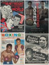 Collection of boxing 4xProgrammes 'boxing Illustrated Wrestling News Oct 2/5. Randolph Turpin/