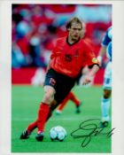 Paul Bosvelt signed 10x8 inch colour photo pictured while playing for the Netherlands. Good
