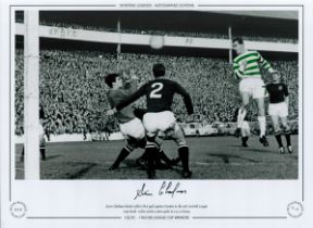 Steve Chalmers Celtic 16x12 Signed colourised, Autographed Editions, Limited Edition photo. Photo