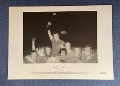 Jack Charlton signed 16 x 23 black and white limited-edition photo. Photo shows 1971 Inter- Cities