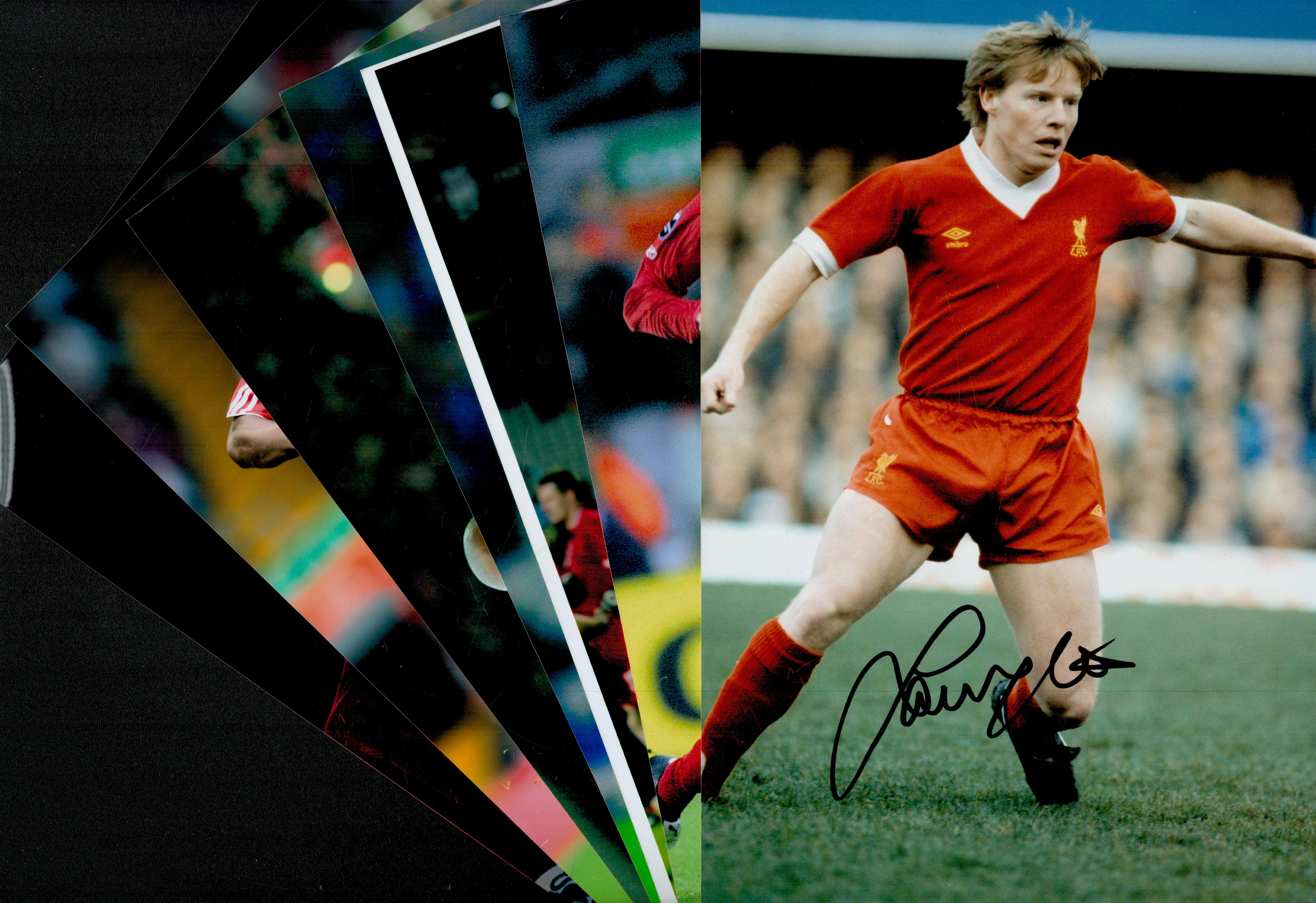 Football Liverpool collection 7, signed 12x8 inch colour photo includes great names such as Sammy