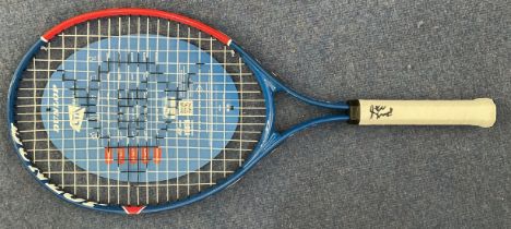 Tennis. Stan Smith Signed Brand New Dunlop Tennis Racquet on the Handle. 25 Inch Racquet. Good