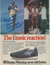 Marvelous Marvin Hagler signed Magazine page 11x8.5 Inch. Was an American professional boxer. He