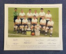 Peter Baker, Ron Henry, Maurice Norman, Dave Mackay, Cliff Jones, Bobby Smith, Les Alan and Terry