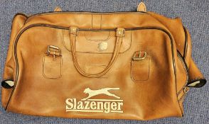 Cricket Geoff Boycott Signed inside His Old Vintage Slazenger kit bag. From Boycott's Personal