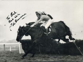 John Francome signed black & white photo Approx. 11.5x8.5 Inch. Is a retired seven-time British